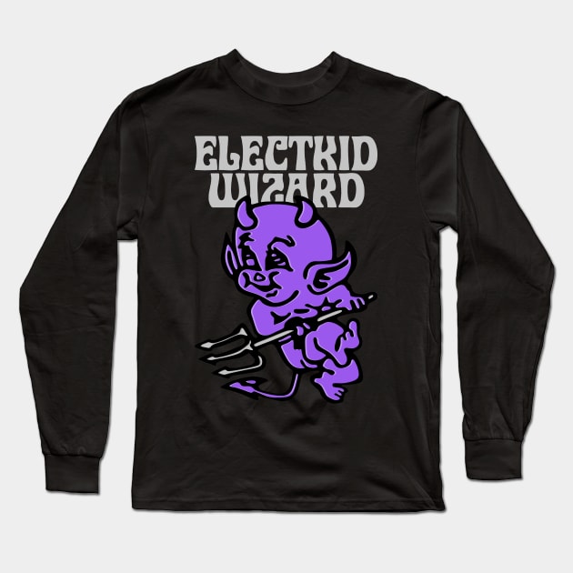 Electkid Wizard Long Sleeve T-Shirt by Well George